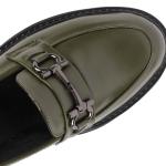 Violette Vert Cuir