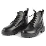 Bottine Cuir Noir Aubrey
