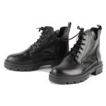 Bottine Cuir Noir Aubrey