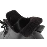 Bottine Cuir Noir Aubrey