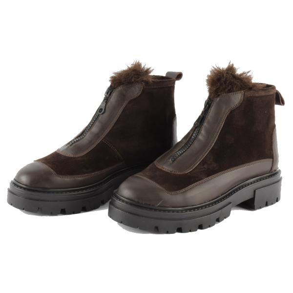 Bottine Femme Cuir Marron Clyde