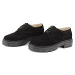 Derbie Femme Haley Noir Daim