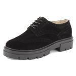 Derbie Femme Haley Noir Daim