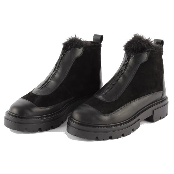 Bottine Femme Cuir Noir Indy