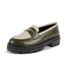 Poppy Vert/Beige Cuir