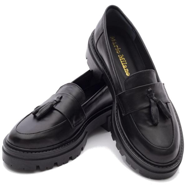 Reina Noir Cuir