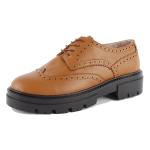 Derbie Femme Sydney Camel Cuir